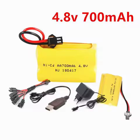 4.8V 700mAh Ni-CD AA Rechargeable Battery Pack For Remote Control Toys Electric Car Nicd 4.8 V Volt 
