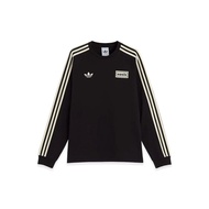 adidas x Oasis Tour 3-Stripes Longsleeve Tee Black Unused