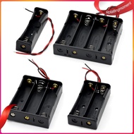 ❤ RotatingMoment  1 2 3 4 Slot 18650 Battery Storage Box Case Plastic 18650 Battery Case Holder with Wire Lead for 18650 3.7V Battery