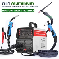 EEWJ NEW 7 in 1 MIG,CUT,TIG, MMA Aluminium Multifunctional MIG Welding Machine Outdoor Portable