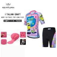 Summer Kids Short Sleeve Cycling Jersey Set Child Bike Wear Tops Road Bicycle Clothing Shorts Boy Girl MTB Shirt