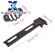 X AUTOHAUX 3.5" Black Steel Motorcycle Chopper Solo Seat Bracket Spring Mount Kit