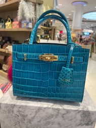 Xotique Claire Crocodile Bag Blue
