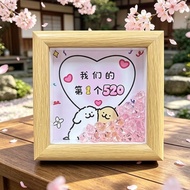 【寓意好的纪念礼物】线条小狗相框520礼物咕噜猪创意家居桌面摆件暖心礼物摆台送女友 【Meaningful commemorative gift】Line art puppy photo frame 