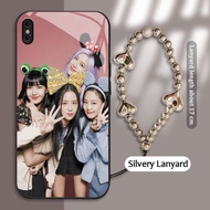Tempered Glass case For Apple iphone X XR XS MAX Mobile Phone case BLACKPINK Concert Poster Casing h