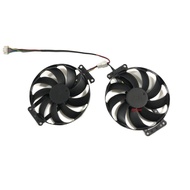 【CW】 1 Set Graphics Card Fans T129215BU DC12V 0.50AMP 4PIN For ASUS DUAL RTX2060 O6G EVO Cooling