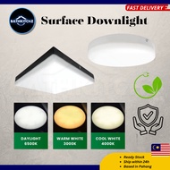 BATHKITCHZ LED Surface Downlight Round Square Ceiling Light Concrete Wall LED Light