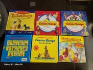 Curious George 故事書合集 (一套22本故事書 和 3本厚皮大本故事書）