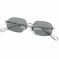 Mint condition □ AHLEM 25SS Colisee polygonal shape sunglasses, white gold, blue lenses, 55□19-157, 