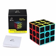 Rubiks Cube Gritin Magic Cube 3x3x3 Smooth Speed Cube 3D Puzzles Cube 魔术方块 Moyu Meilong Carbon Fibre
