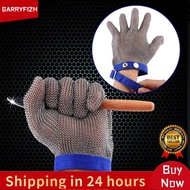 GARRYFIZH Zerone Cut Stainless Steel Glove Safety Tool for Butcher Industrial Use สีฟ้า 24 x 11ซม