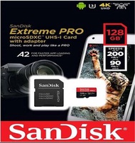 Sandisk Micro SD Extreme Pro 200MB/s Flash Memory Card 128GB (SDSQXCD-128G)
