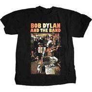 Bob Dylan & The Band Basement Tapes Mens Black T Shirt Bob Dylan Tee