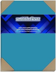 50 Bright Aqua Blue Cardstock 65lb Cover Paper - 9 X 12 Inches Frame and Sketch Pad Size - 65 lb/Pou