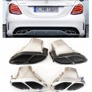 exhaust pipes tail tips FIT FOR 2015 2016 2017 W205 C180/C200/C250/C300/C450 AMG pipes Exhaust Tips/