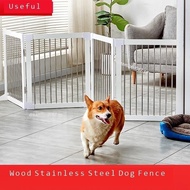 Pet Safety Gate Foldable Dog Fence Playpen Dog Cage 1pcs Length 53cm WW0M