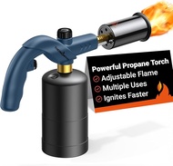 Powerful Propane Torch Kitchen Cooking Torch Culinary Torch Adjustable Blow Torch for Sous Vide Sear