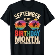 September Is My Birthday T-Shirt September Birthday T-Shirt