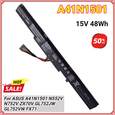 A41N1501 A41LK9H laptop battery for ASUS ROG GL752VW GL752VW N552V N752VX N552VX GL752VW-T4108D GL75