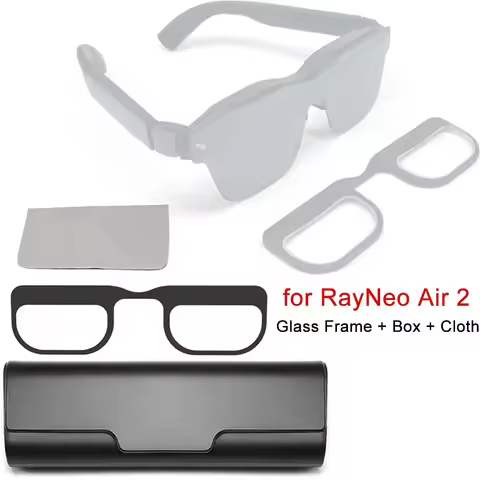 Glass Frame + Box + Cloth for Rayneo Air 2 Lens Frame Myopia Hyperopia Astigmatism Magnetic AR Glass