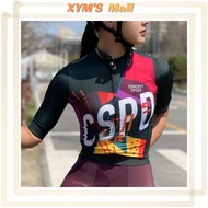 XYM'S CSPD CONCEPT SPEED เสื้อเจอร์ซีย์นักปั่นผู้หญิง Areo Fit Race Cut 3 กระเป๋าหลัง