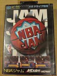 SEGA MD 遊戲卡帶 日版 NBA JAM 籃球