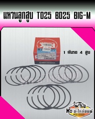 แหวนลูกสูบ TD25 BD25 NISSAN BIG-M ไซค์ STD ( 1 คันรถ 4 สูบ)  ยี่ห้อ RIK