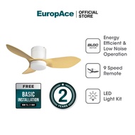 EuropAce Acestar 36" 3blades Ceiling Fan | ECF36R | High-Quality BLDC Motor