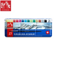 GOUACHE STUDIO – ASSORTMENT OF 15 COLOUR TABLETS 1000.315