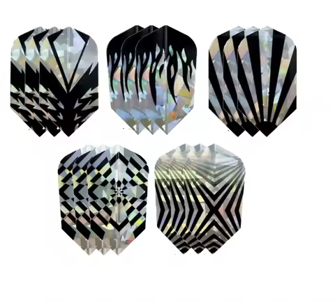 15 Pcs Durable Slim PVC Dart Flights Extremely Fast Laser Steel Tip and Soft Tip Dart Accessories fo