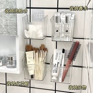 Bathroom Wall-Mounted Storage Box Toilet Mirror Cabinet Storage Cosmetics Makeup Brush Storage Rack Toilet Toothbru