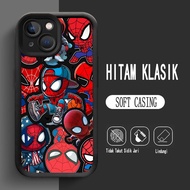 Y-6 Spider-Man Silicone Casing for iphone 13 14 8 7 Pro Max Plus Case