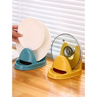 锅盖架坐式厨房台面带接水盘家用放锅盖砧板收纳架锅铲汤勺置物架pot cover rack multipurpose kitchen pan cover pot lid stand kitchenwar