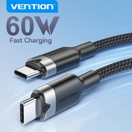 Vention USB Type C To USB C PD 60W Cable 3A Qualcomm 3.0 QC Quick Charge Macbook iPad iPhone 17 16 1
