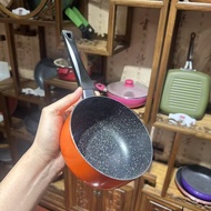 Medical Stone 14cm Diameter Milk Pot Small Pot Complementary Food Pot Non-Stick Pan Frying Pan House