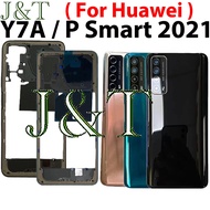 For Huawei Y7A Back Door Battery Cover LCD Front Middle Frame Holder Housing