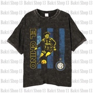 Alvaro RECOBA Best Striker Uruguay T-shirt/ Vintage Wash Football shirt Alvaro Recoba Unisex