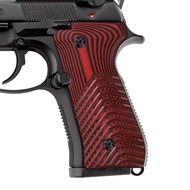 G10 Grips for Beretta 92FS, 92/96 Full Size, m9, 92a1, 96a1, 92 INOX, Wave/Sunburst Texture, Black G