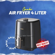 Air Fryer Gaabor 4 Liter Low Watt Oil-Free Fryer Official Guarantee 1 Year
