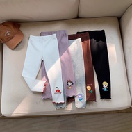 Girls Pants Spring Autumn Leggings Underwear 9-point Pants Stretch Pants