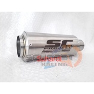 Universal 51mm inlet SC PROJECT - Exhaust SC PROJECT stainless steel - Muffler SC PROJECT racing Exh