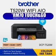 Brother DCP-T520W/T530W A4 3 in 1 Print Scan Copy Wireless Colour Inkjet Refill Ink Tank Printer