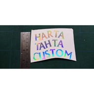 Custom Oracal 651 Treasure Tahta Sticker