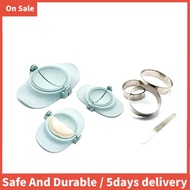 1 Set Dumpling Mold Set and Cutter Empanadas Press Mold Maker Set Household Dumpling Mould , Blue