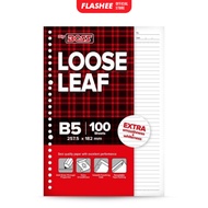 Loose Leaf B5 Binder Paper B5 Note File Paper B5 Binder Contents 100 Sheets