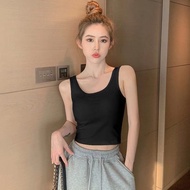 จัดส่งจากประเทศไทย  เสื้อแฟชั่นผญๆ  เสื้อเกาหลี  เสื้อทรงซ้อ  เสื้อครอปหญิง  เสื้อขาว  เสื้อสีดำ t-s