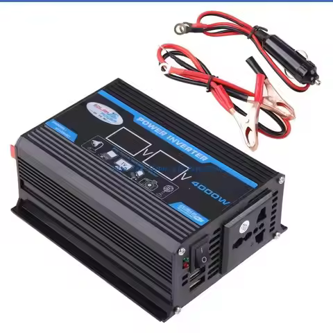 P9FD 4000W 12V to AC 220/110V Power Inverter Volts Converter Dual USB Car Inve