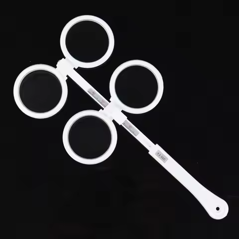 FFL200 1 Piece Plastic 4 Lens Confirmation Test Ophthalmic Flippers Adjustable Pupil Distance