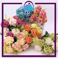 (1pcs) Bunga Hiasan Palsu Hydrangea / 5 Head Artificial Mini Hydrangea / Bunga Mini Hydrangea Flower