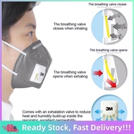 3M 9542V KN95 Particulate Respirator with Valve Actived Carbon Mask Protective Masks Safety Anti-dus